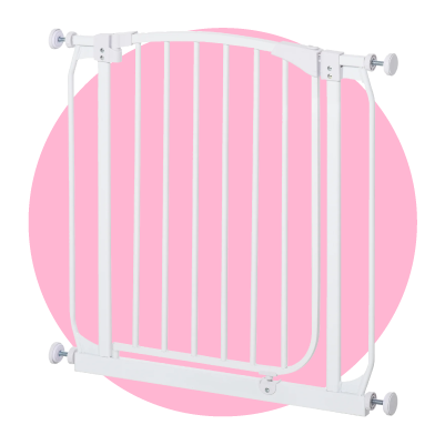 Portail Pour Chien Extensible Sans Perçage | Barrière Réglable Pour Porte, Escalier | Pour Intérieur Et Extérieur | Sécurité Animaux Et Enfants