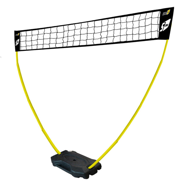 Filet de volley-ball de plage étanche et portable, 3x2,25 m, avec poteaux télescopiques, noir/jaune prezzo