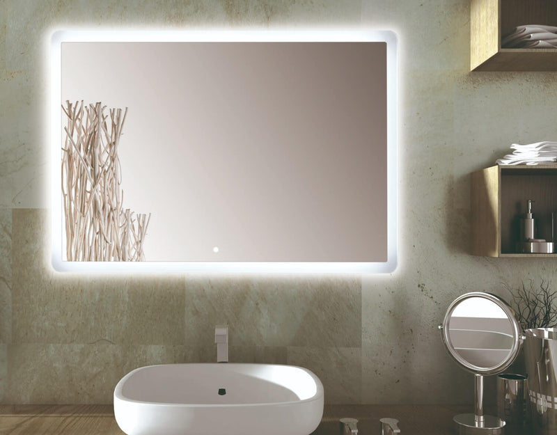 Specchio con Lampada a LED in 85x2,5x65cm TFT Luna Specchio