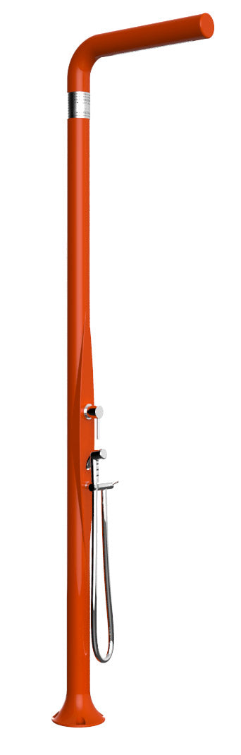 sconto Doccia da Esterno Giardino Miscelatore e Doccetta Mobile Arkema Funny Yang Arancio