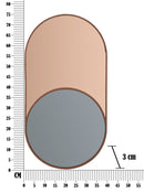 Specchio da Muro Soft 40x3x75 cm Specchio ROSE