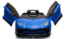 Macchina Elettrica per Bambini 12V con Licenza Lamborghini Aventador Roadster SV Blu
