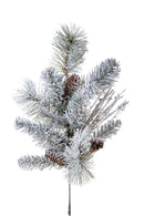 Set 6 Rami Pino con Neve 12 Tips H48 cm 