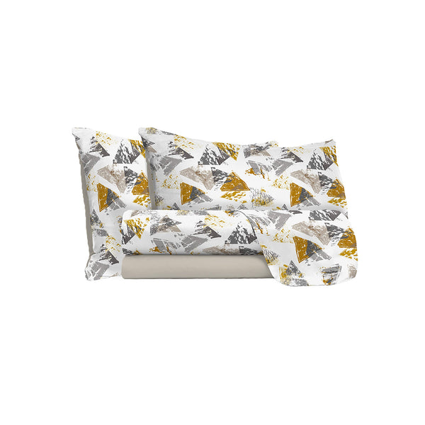 Ensemble de draps et taies d'oreiller en microfibre Urban Yellow Différentes tailles prezzo