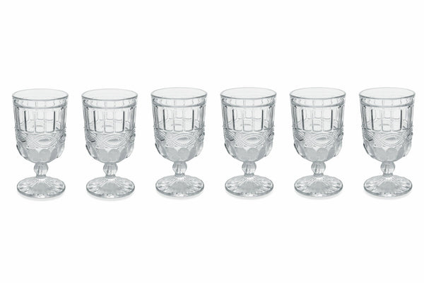 acquista Set de 6 Gobelets en Verre Transparent 275 ml Villa d'Este Home Tivoli Nobilis