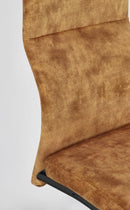 Set 4 Sedie 43,5x62x102h cm Thelma Velluto Giallo 