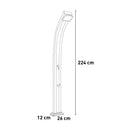 Doccia Solare da Esterno Giardino 30L Miscelatore e Lavapiedi Arkema Spring Cherry