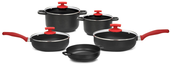 Batterie de cuisine 9 pièces en aluminium moulé antiadhésif Olympia Love acquista