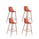 Set 4 Sgabelli 47,5x47xH91,5 cm in Polipropilene Frida Ruggine