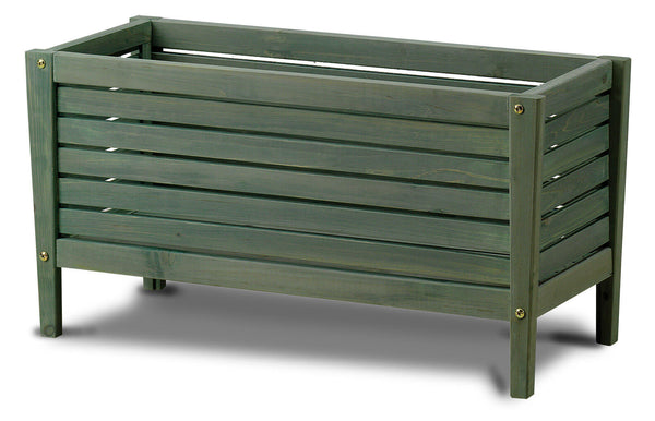 Jardinière 78x31x40 cm en Bois de Conifère Taini Vert Marilic online