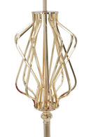 Lampada da Terra Glam x Ø40x170 cm in Ferro Plastica e Poliestere Oro e Crema