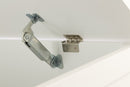 Baule Cassapanca Contenitore 90x40x50,5 cm in Legno Soriani Bianco