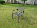 Poltrona Montreal 60x56x85 h cm in Acciaio Antracite