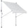 Store mural 200x150 cm avec poteaux de support blancs