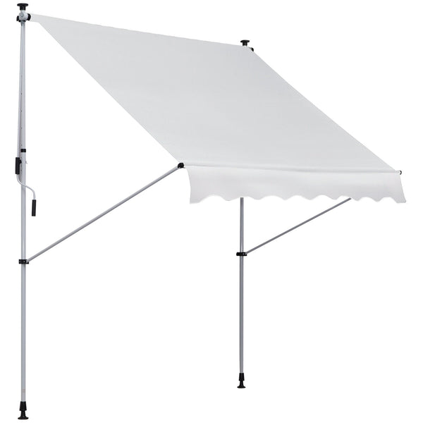Store mural 200x150 cm avec poteaux de support blancs online