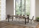  Tavolo Allungabile 90-246x90x77 cm Everyday Tortora Gambe Antracite