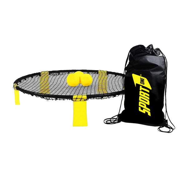 Ensemble de balles rebondissantes d'extérieur avec trampoline Ø90 cm noir/jaune acquista
