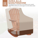 Sedia a Dondolo con Braccioli 77x94x97 cm in Legno