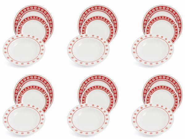 Service de Table 18 Pièces en Porcelaine de Noël de Soriani acquista