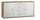 Buffet 2 portes 4 tiroirs 174x84x41 cm Noyer Stelvio/Oxyde Blanc