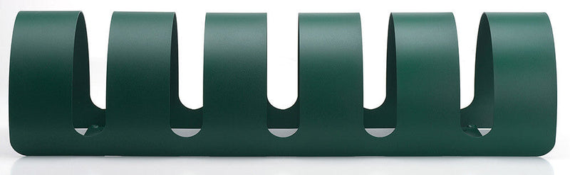 Rastelliera Portabici 5 Posti in Ferro 90x30x23 cm Belfer Bike Rack 42/PB Verde