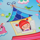 Tappeto Puzzle per Bambini Disegno Fantasia 8 Tessere 61.5x61.5 cm 