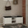 Banc à chaussures 110x37x43 cm en MDF Zulla Blanc