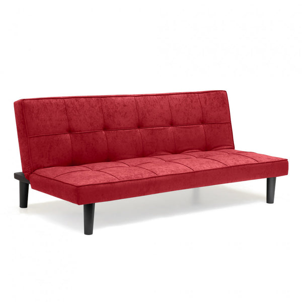 online Canapé convertible 179x91x76 cm en tissu rouge