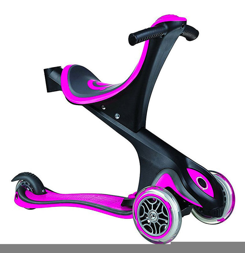 Monopattino Passeggino Triciclo 3 Ruote 5 in 1 Globber Evo Comfort Rosa