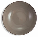 Set 6 Piatti Fondi Ø20x5 cm in Gres Villa d'Este Home Tivoli Canapa Marrone