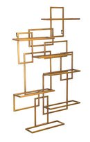 Porta Bottiglie Glam Verticale 50x10x79.5 cm in Ferro Oro