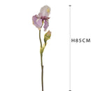 Set 3 Iris Composto da 2 Fiori Artificiali Altezza 85 cm 