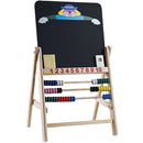 Lavagna per Bambini con Cavalletto e Pallottoliere in Legno H69 Kids Joy Gioca e Scrivi