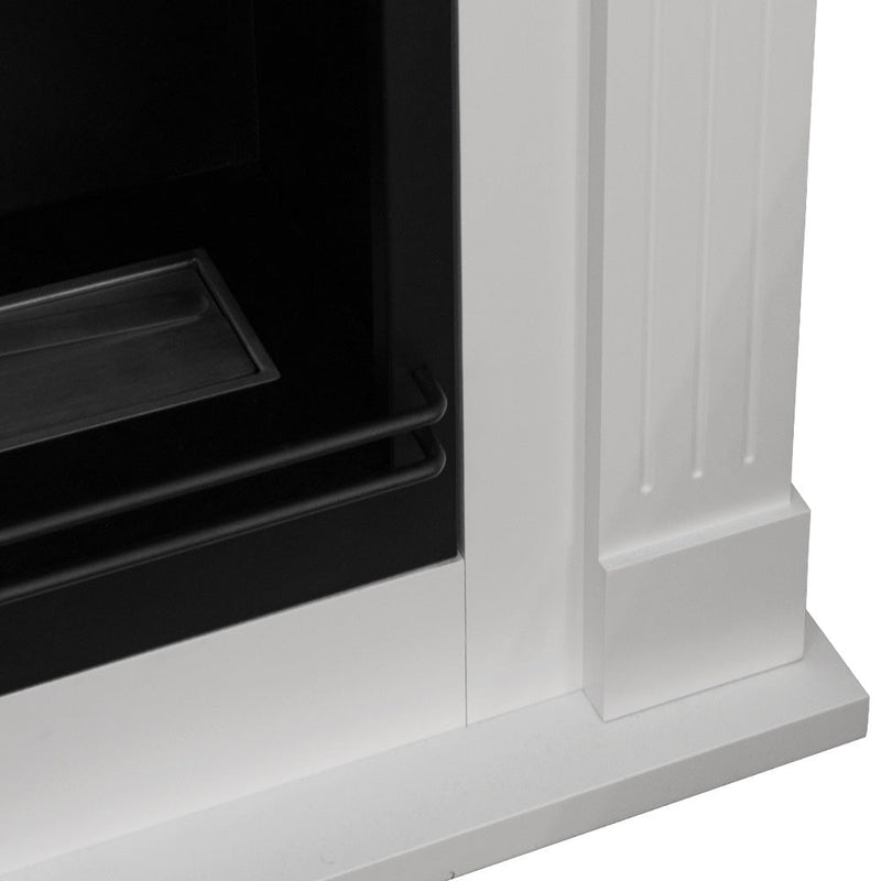 Camino a Bioetanolo da Pavimento ad Angolo 110x63x102 cm Ford Bianco