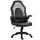 Chaise Gaming Ergonomique 66,5x51x115-125 cm en Simili Cuir Noir et Gris