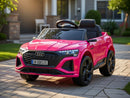Macchina Elettrica per Bambini 12V Licenza Ufficiale Audi SQ8 E-Tron con Telecomando e Sedile Pelle Rosa