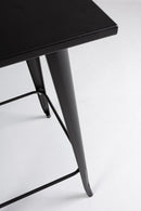 Tavolo Bar Minnesota Quadrato Nero H103 in Metallo
