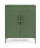 Mobile Basso 2 Ante 40x80x101,5 cm Cambridge in Acciaio Verde