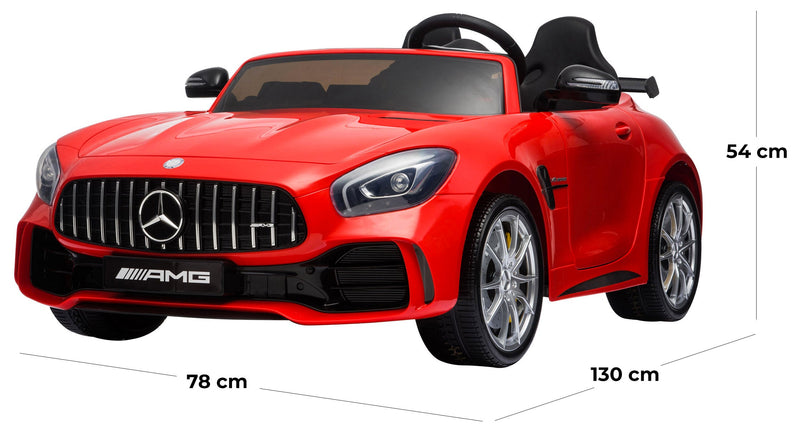 Macchina Elettrica per Bambini 2 Posti 24V con Licenza Mercedes GTR AMG Rossa