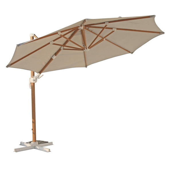 Ombrellone da Giardino Ø3,5m in alluminio effetto legno Roma Wood acquista