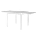 Tavolo Allungabile Hawaii 90/180x90x75 h cm in Alluminio Bianco