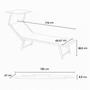 Set 2 Lettini Prendisole da Giardino in Alluminio Zanzibar Tiffany