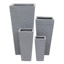 Set di 4 vasi Giglio in Fibra di argilla Grigio