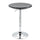 Table de Bar Ø61x76-97 cm en Acier et ABS Noir