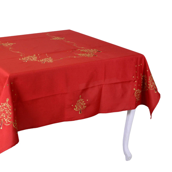 sconto Nappe en tissu rouge style 15 cm 140x240