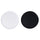 Set de 4 Assiettes à Pizza Ø32x1 cm en Céramique VdE Tivoli 1996 Coloris Blanc et Noir Brillant