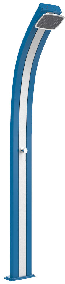 Doccia Solare da Esterno Giardino 25L Miscelatore Arkema Spring Fascia Inox Blu online