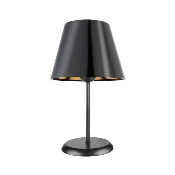 Lampe de table Verda en métal et abat-jour en tissu noir online