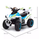 Mini Quad Elettrico per Bambini 6V Kidfun Invictus Bianco