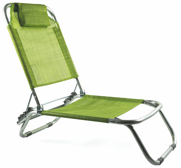 sconto Soriani Grecia Vert Chaise de Plage Pliante en Aluminium
